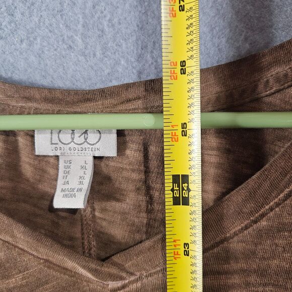 Lot of 4 LOGO Women's Large Tunic Tops Jersey and Henley Pockets Casual - Picture 7 of 9